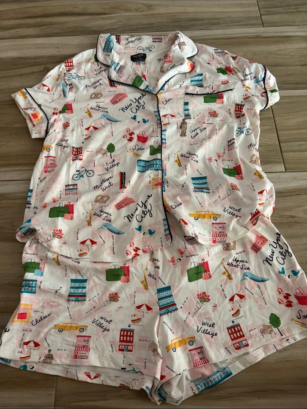 Kate Spade New York NYC Print Pajama Set size xl
